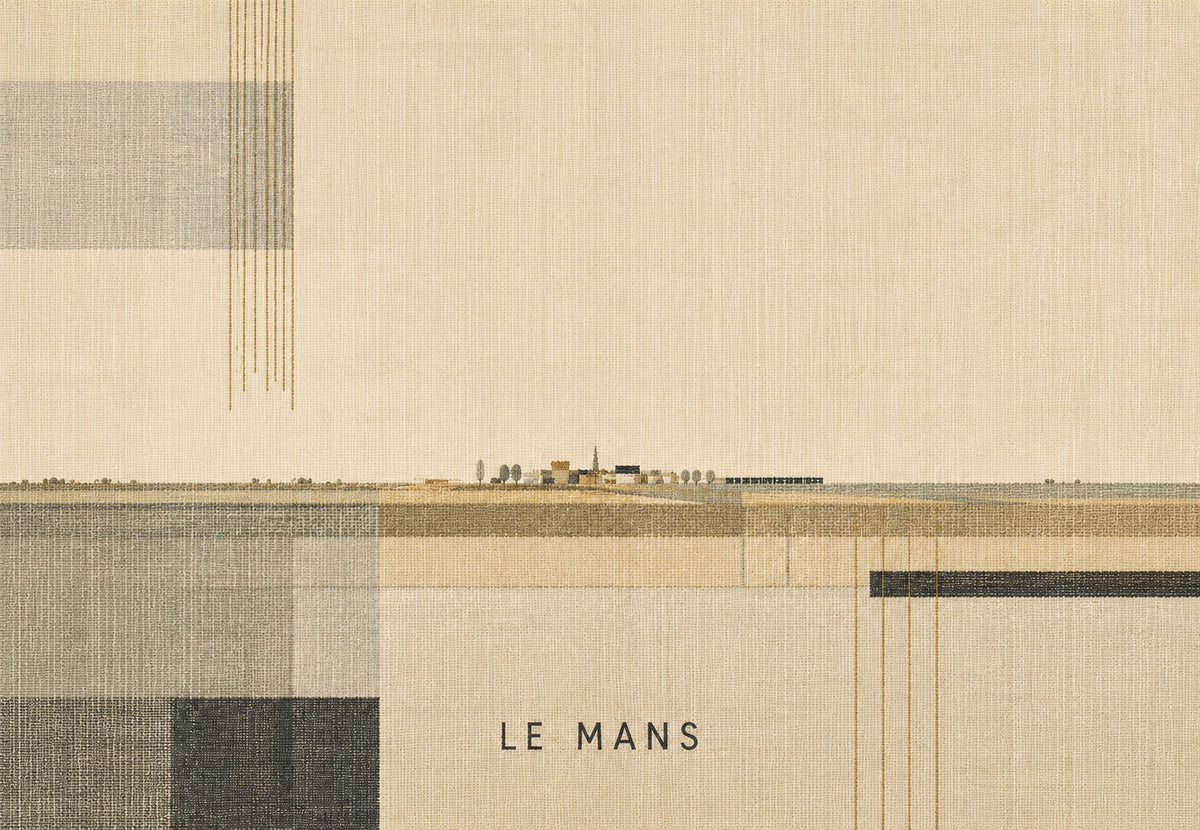Le Mans am Horizont der Ebene (Querformat)