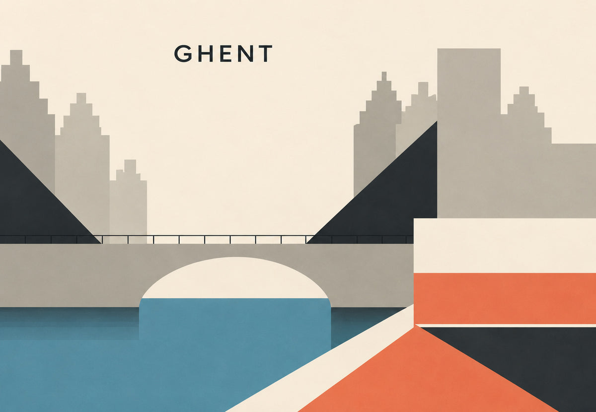 Die Brücke von Gent (Querformat)