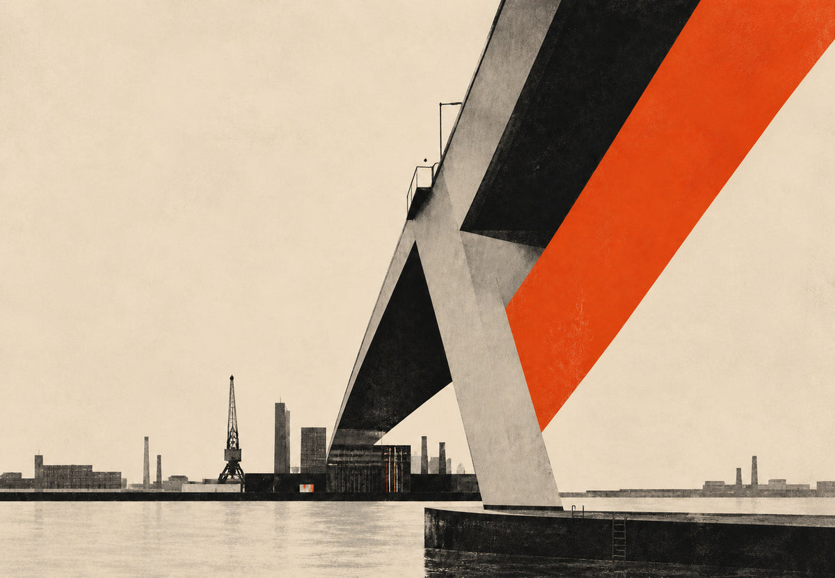 The harbour bridge of Rotterdam (Landscape)