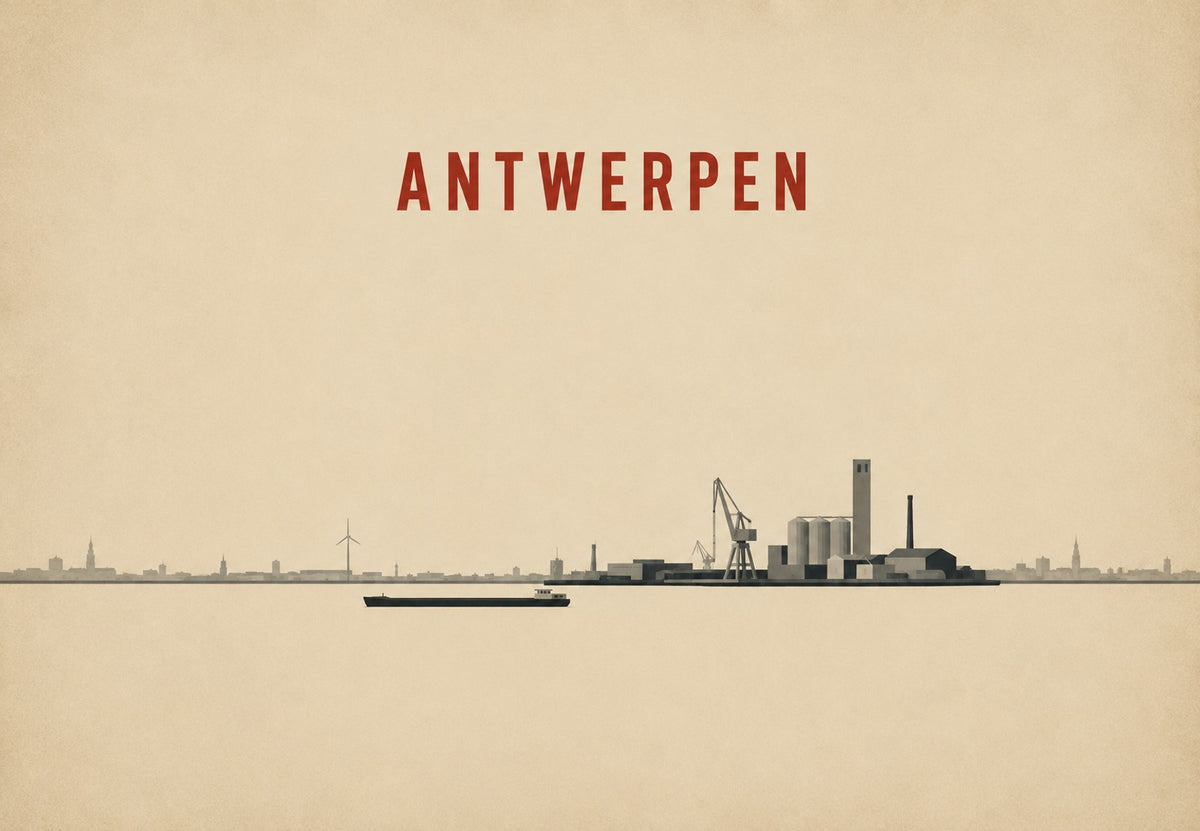 Il porto di Anversa (Orizzontale)