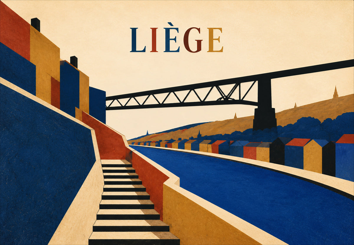 Les quais de la Meuse à Liège (Paysage)