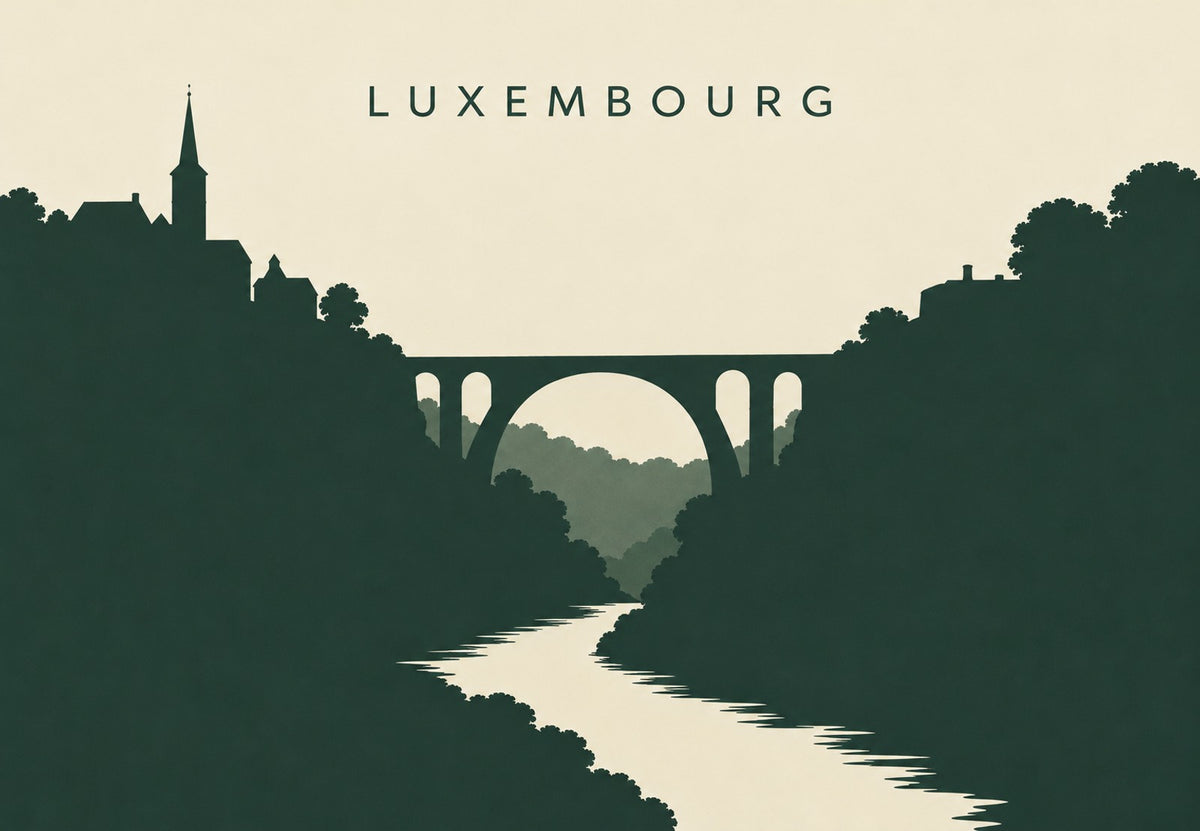 Luxembourg, the Bridge over the Valley (Landscape)