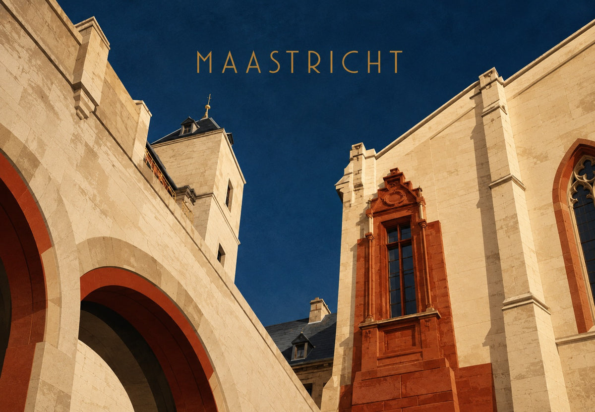 Maastricht in lettere dorate (Orizzontale)