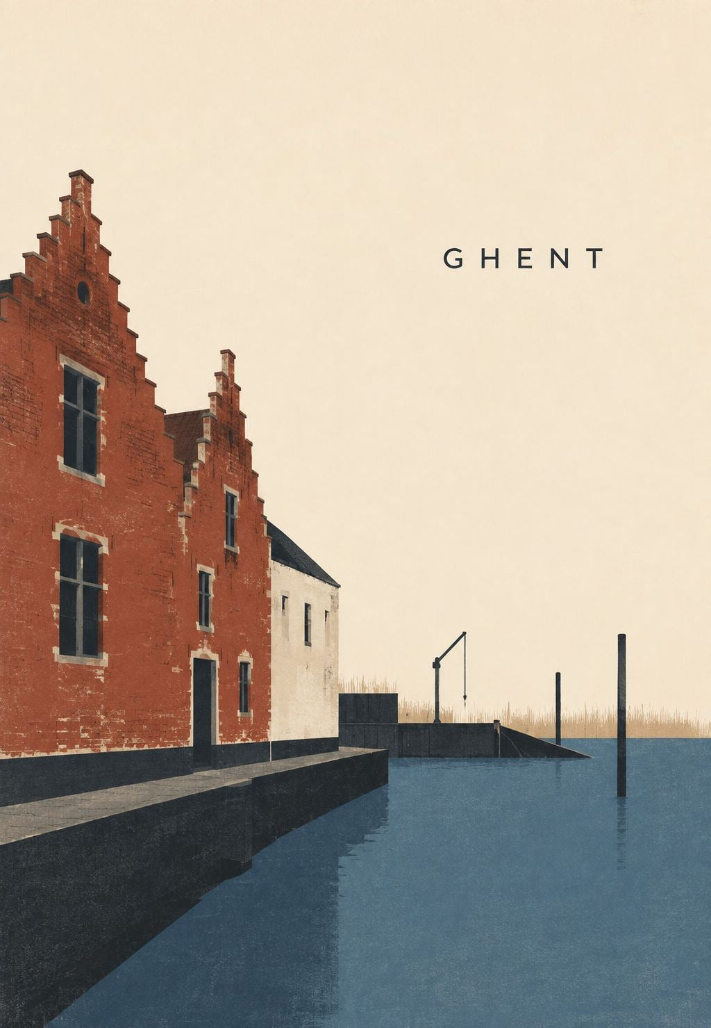 Giebelhaus am Kai von Gent