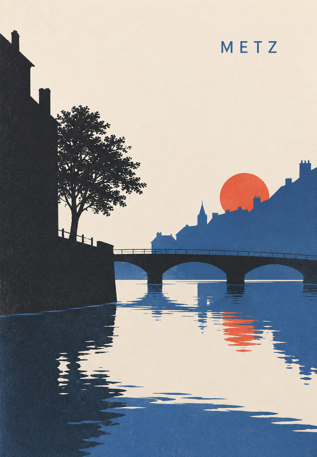 Metz, i riflessi del sole rosso