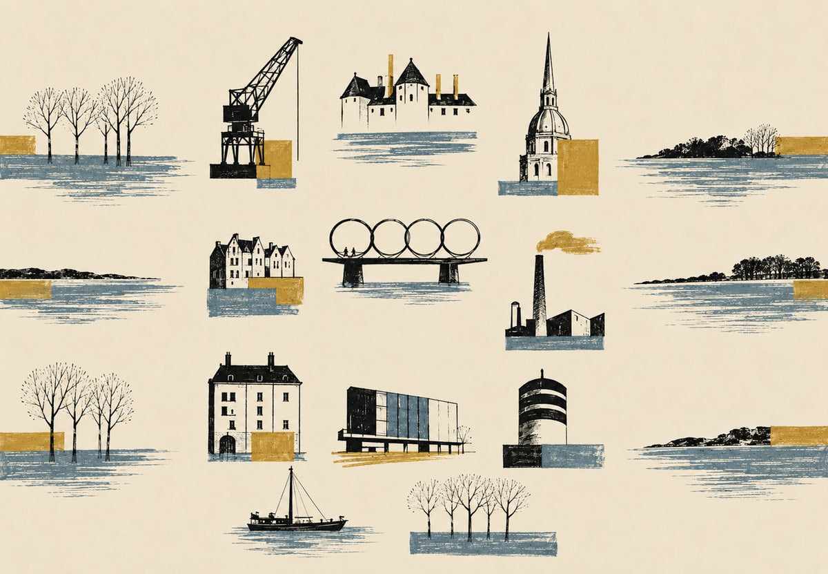 Nantes in Vignetten (Querformat)