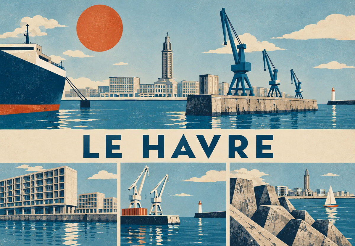 Panorama du port du Havre (Paysage)