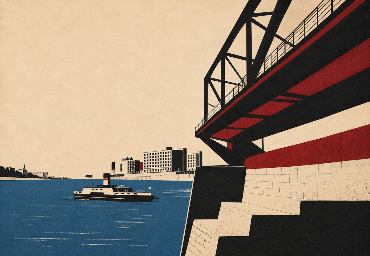 Bridge over the Rhine in Cologne (Landscape)