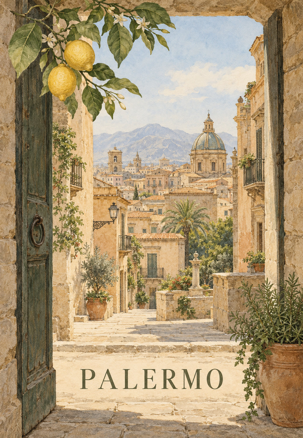 Porta aperta sui tetti di Palermo
