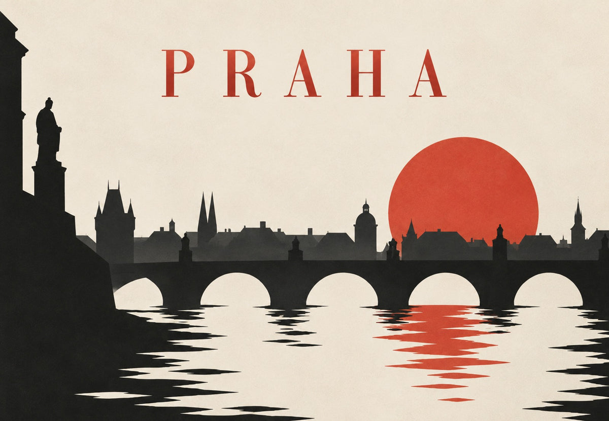 Prague au Crépuscule (Paysage)