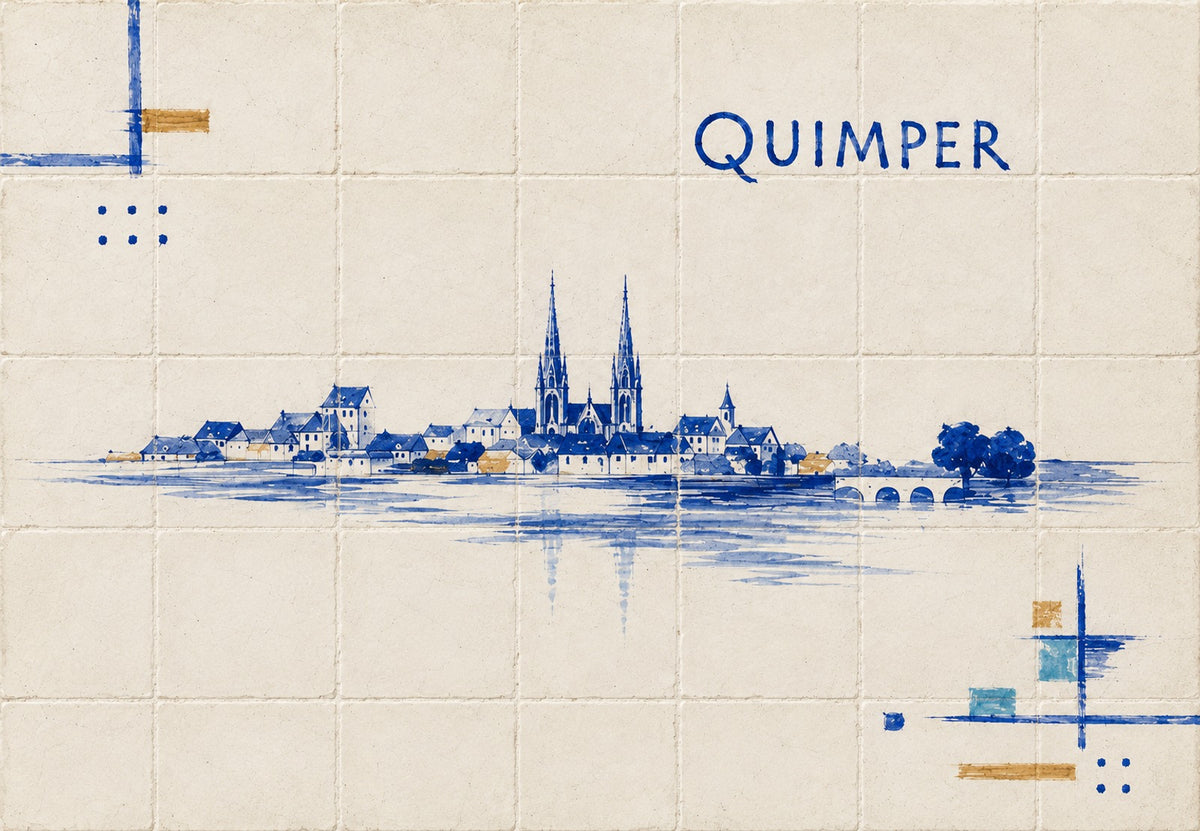 Quimper, agujas sobre el agua (Horizontal)