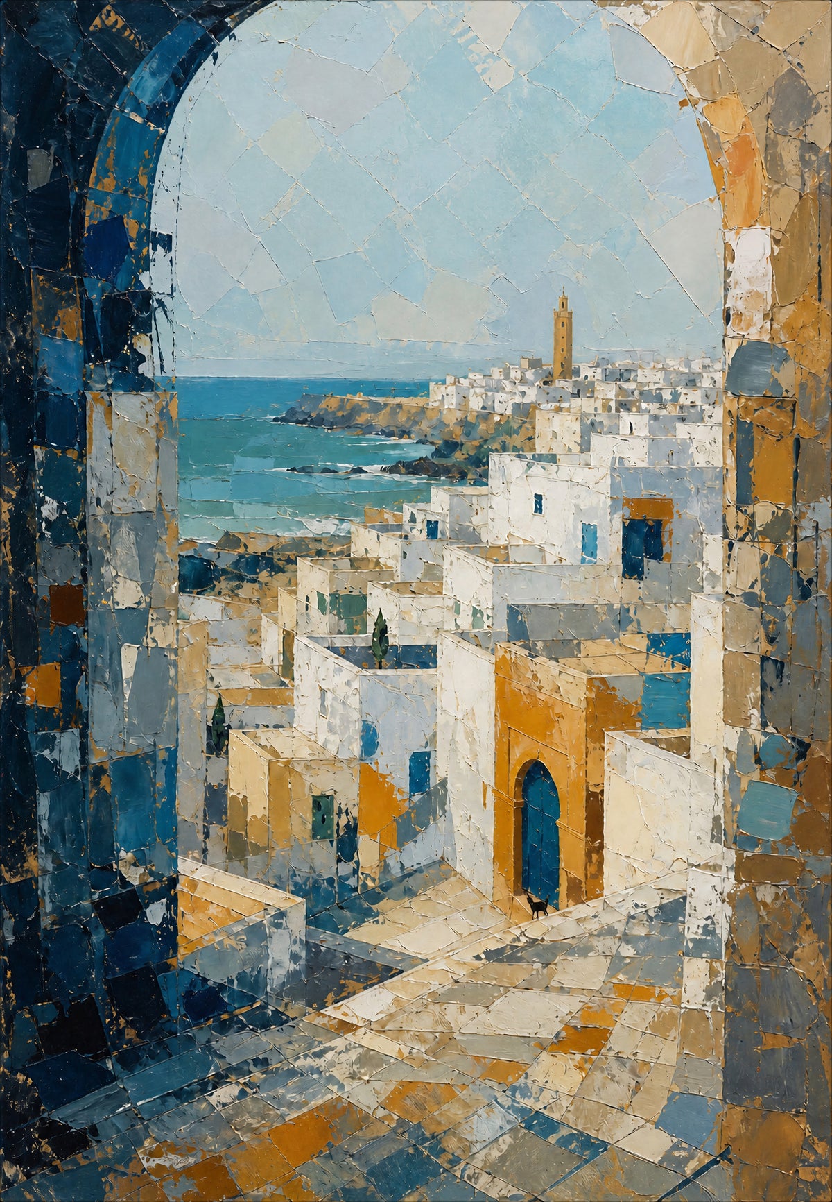The medina of Rabat facing the ocean