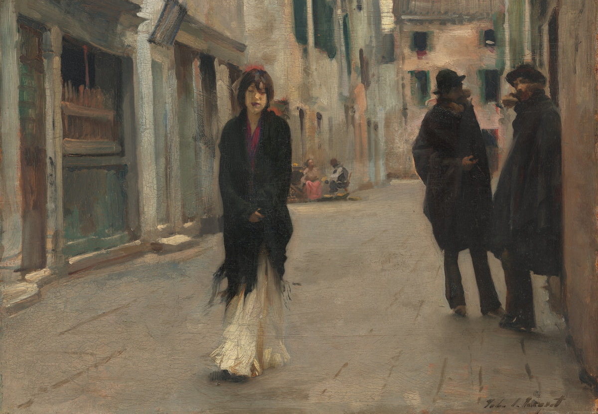 Straßenszene in Venedig