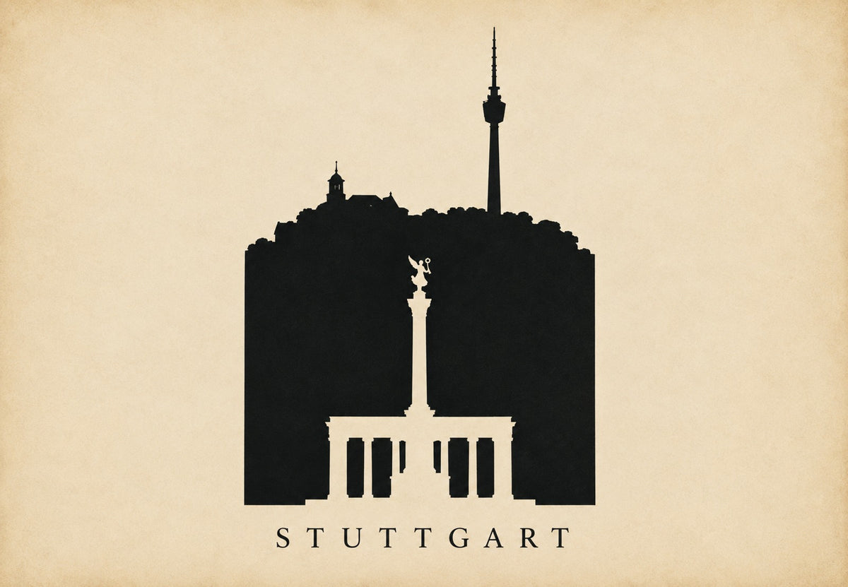 Stuttgart Silhouette (Landscape)