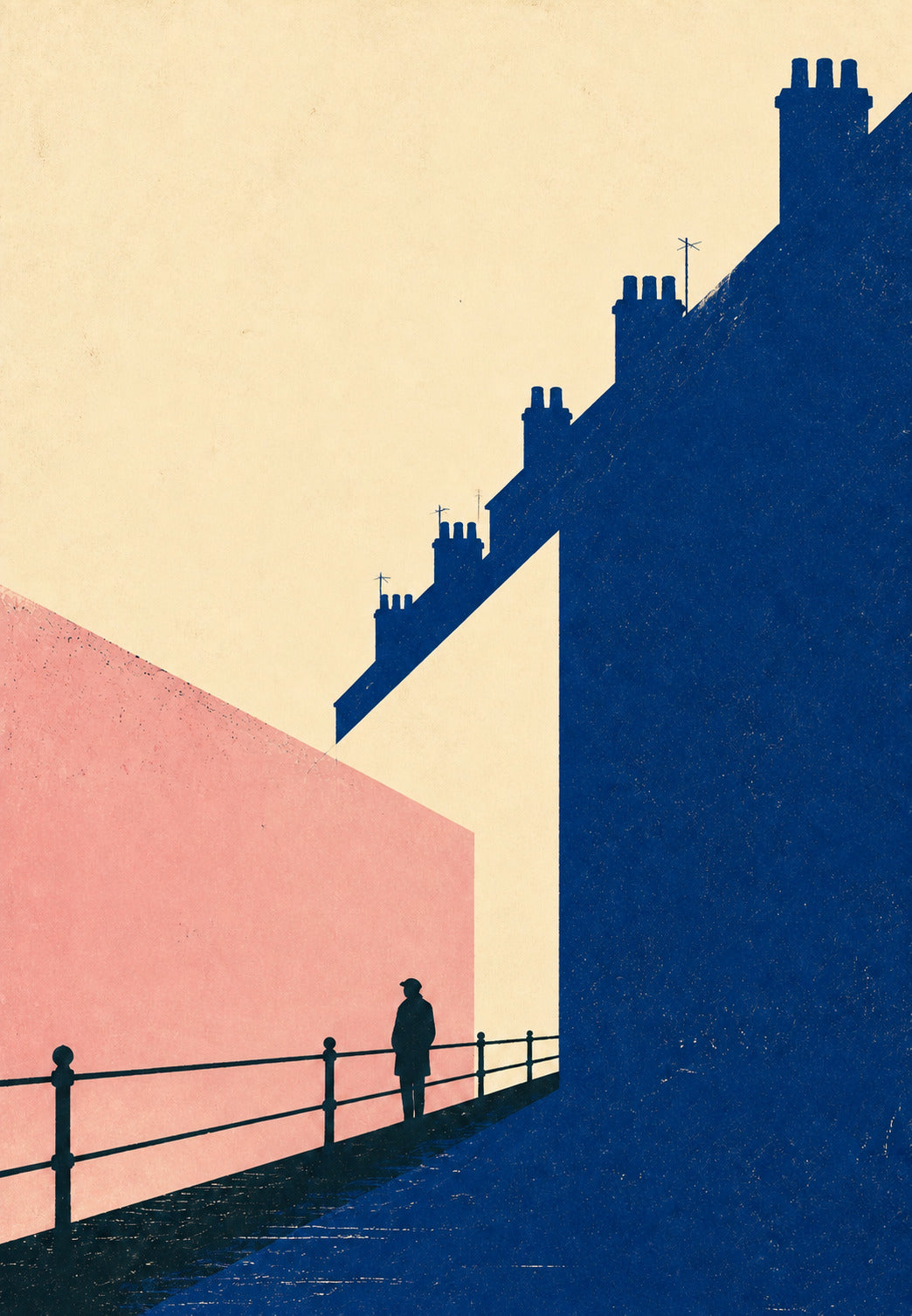 Silhouette on the Rooftops of London