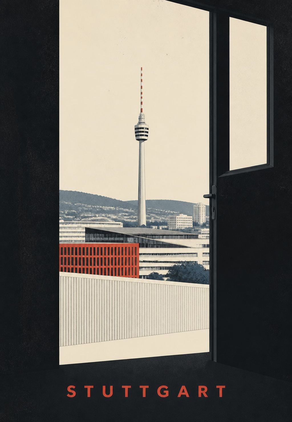 Stuttgart Behind a Half-Open Door