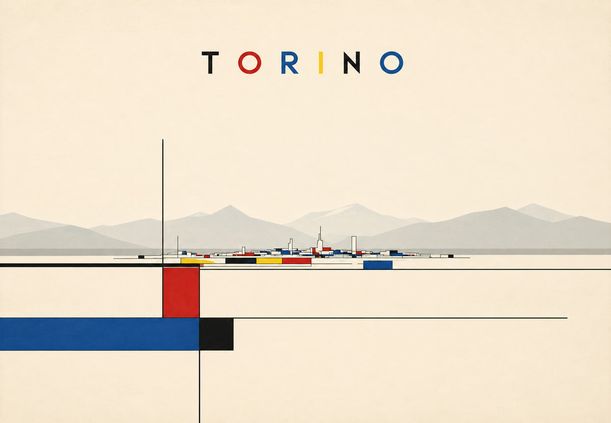 Turin am Fuße der Alpen (Querformat)