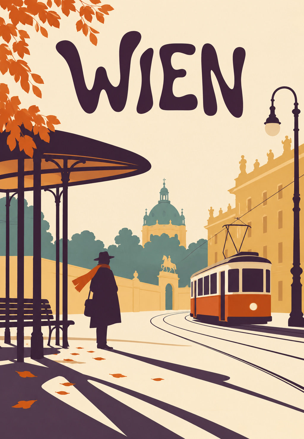 Vienna, the Tram and the Red Scarf