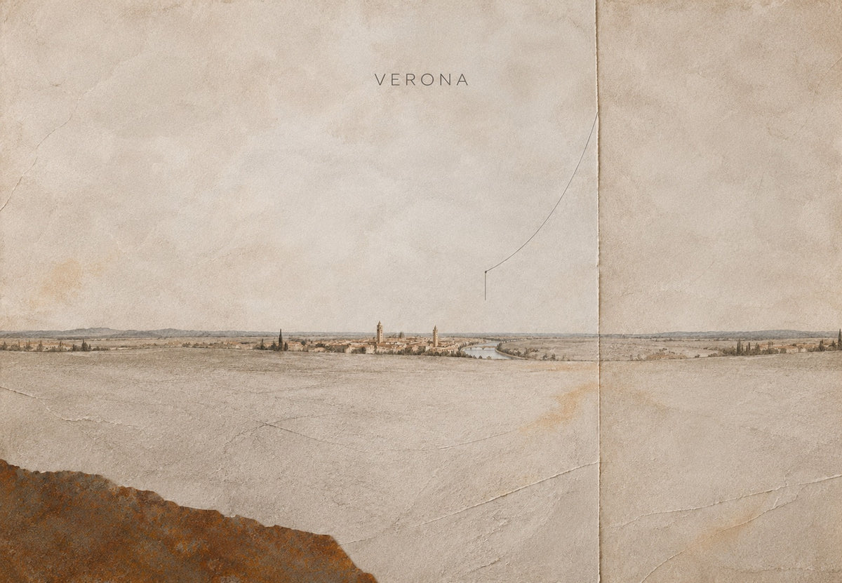 Distant View of Verona (Landscape)