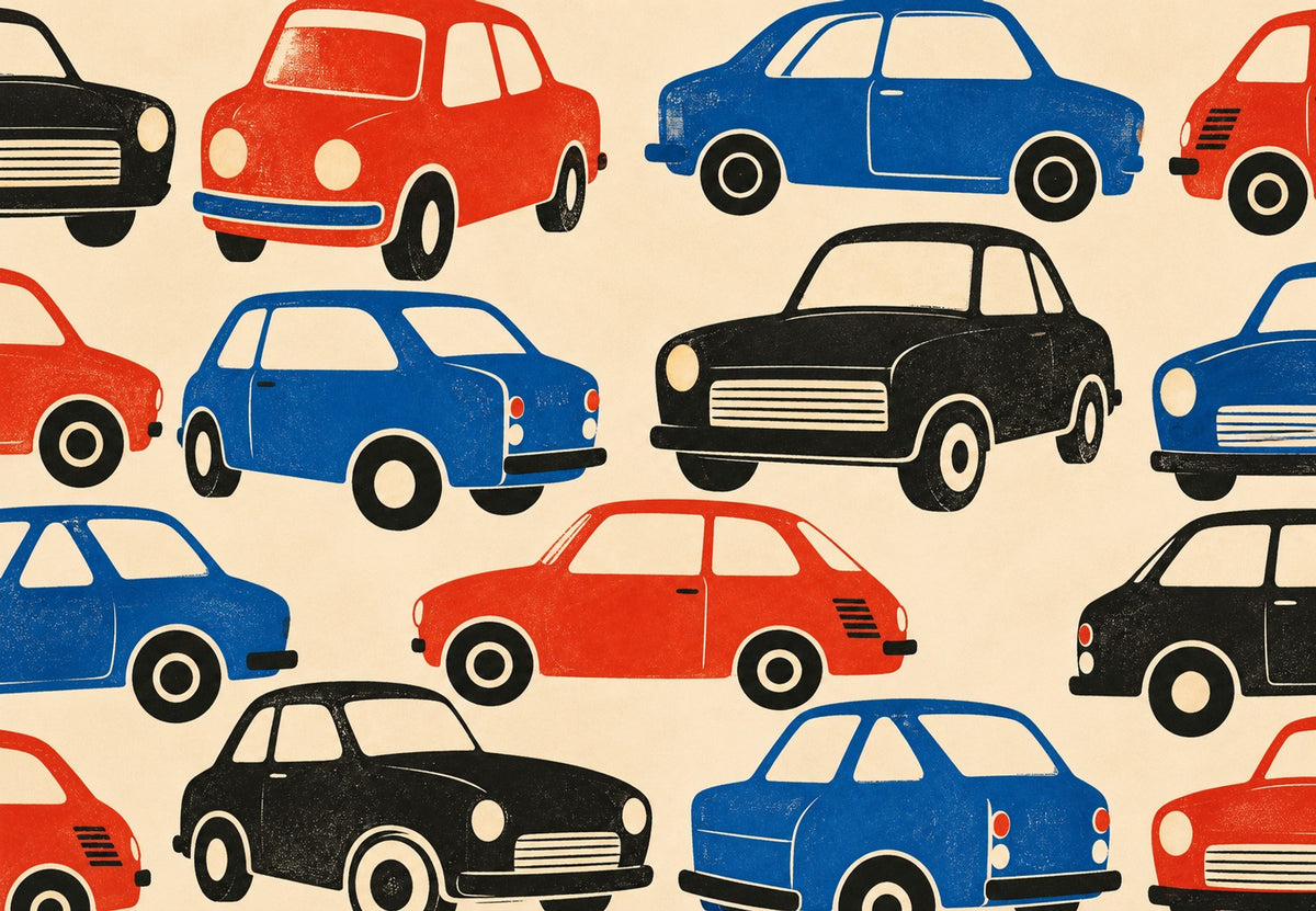 The Small Saloons Turned Every Which Way (Landscape)