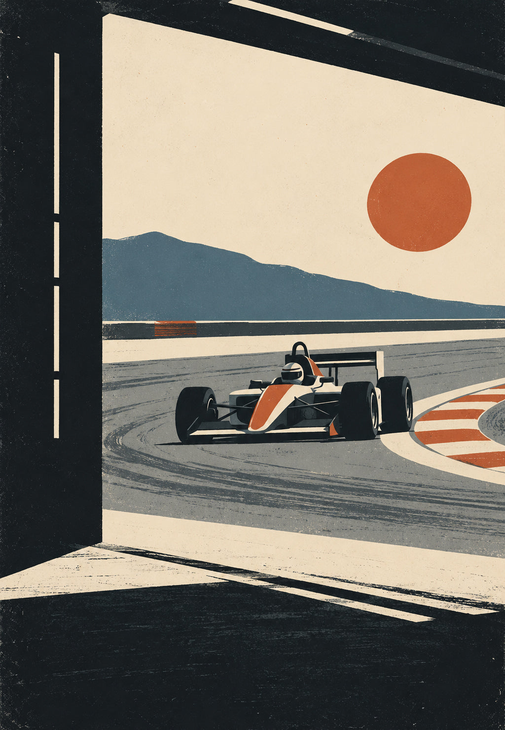 Single-Seater at Sunset