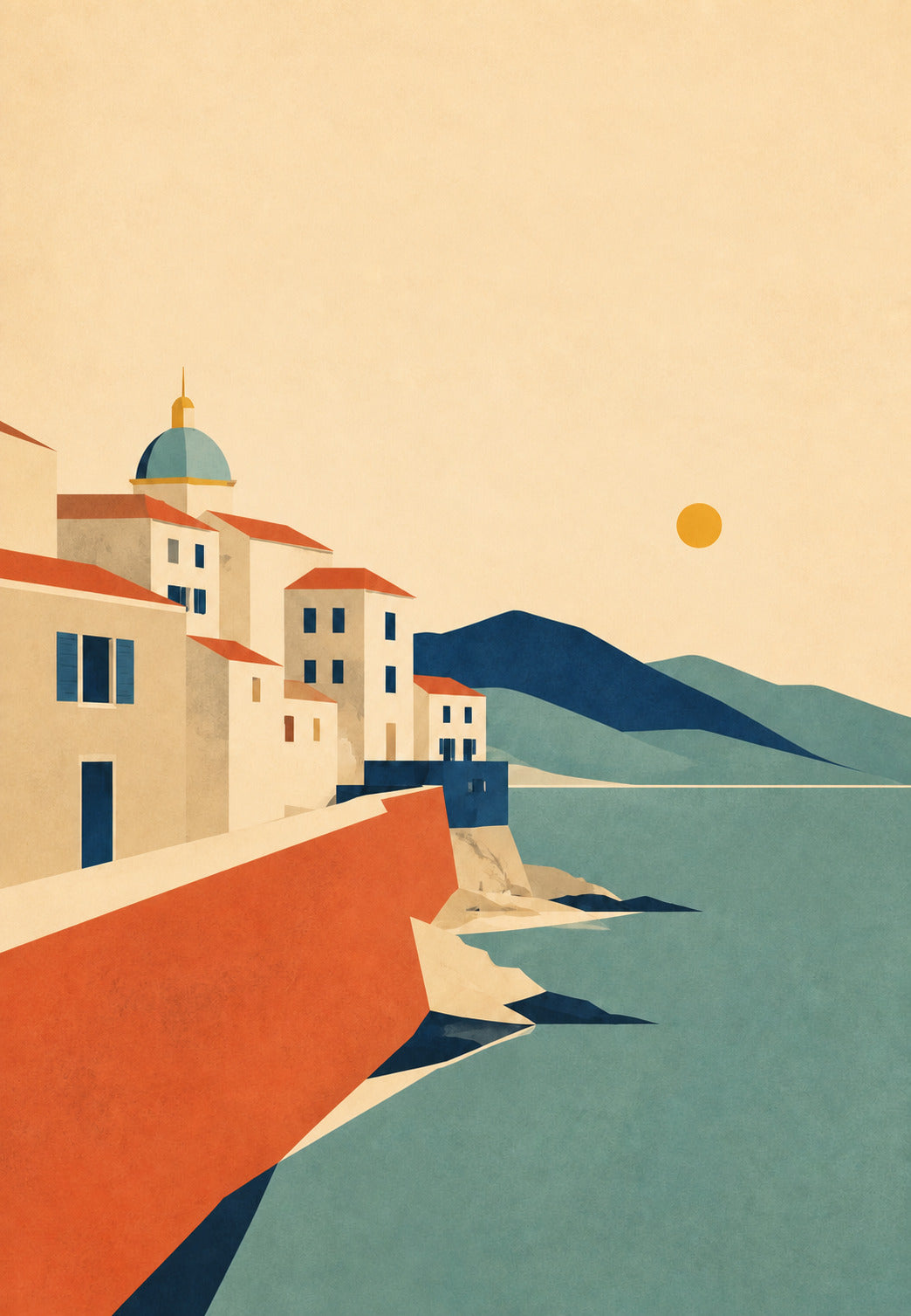 Ajaccio, citadela uz more