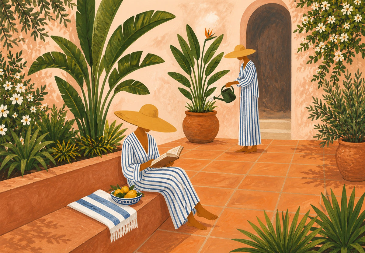 Tarde en el patio andaluz (Horizontal)