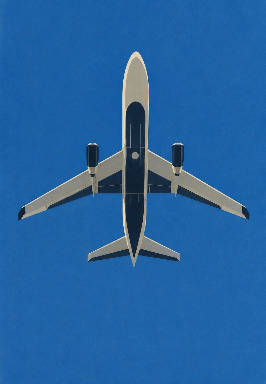 Airplane in the Blue Sky