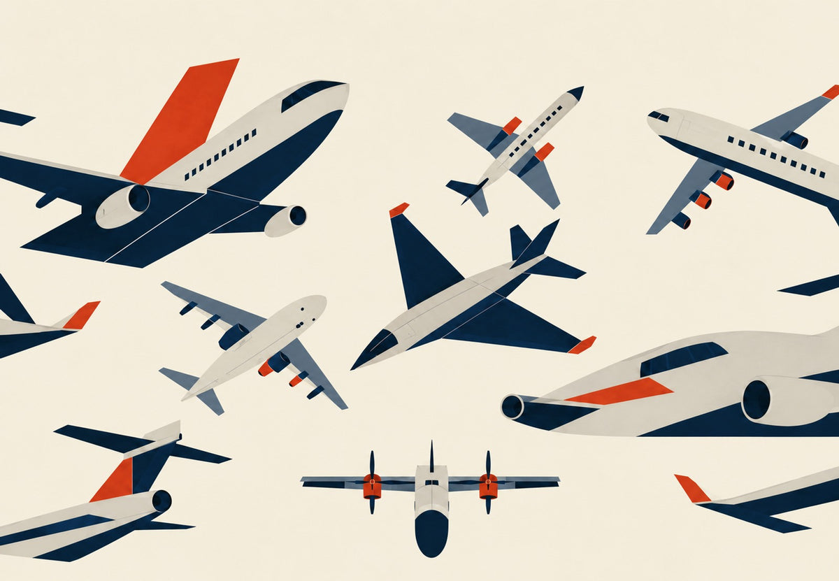 Ballet of Planes in the Sky (Landscape)