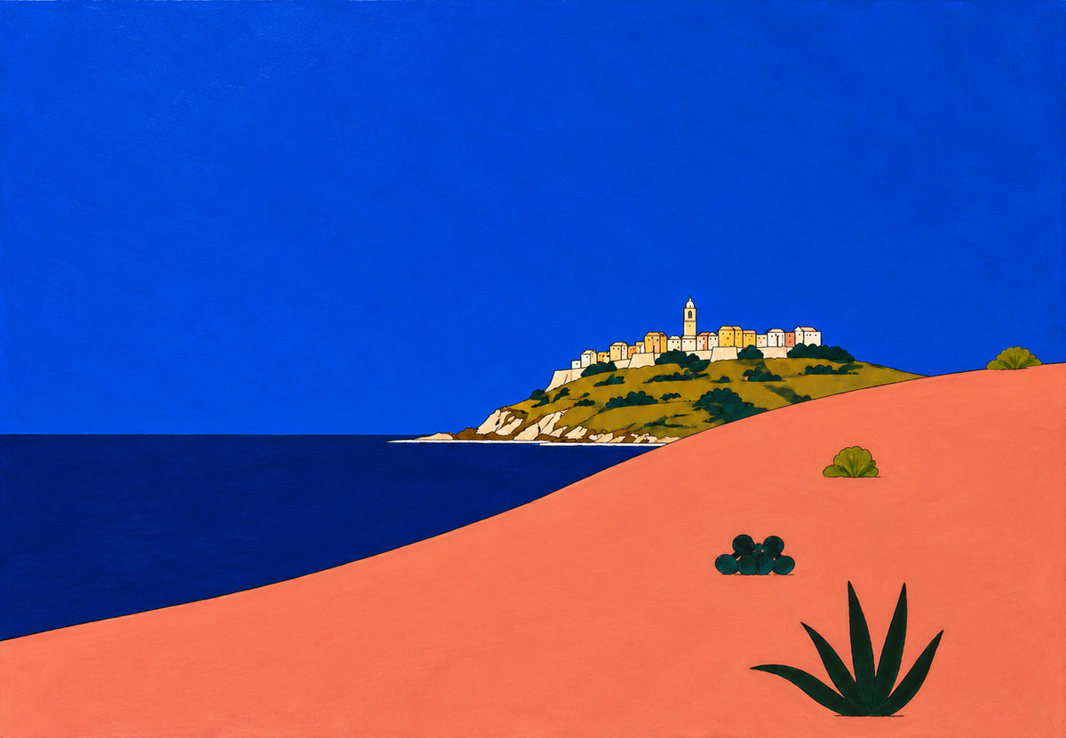 Bastia von den Dünen aus (Querformat)