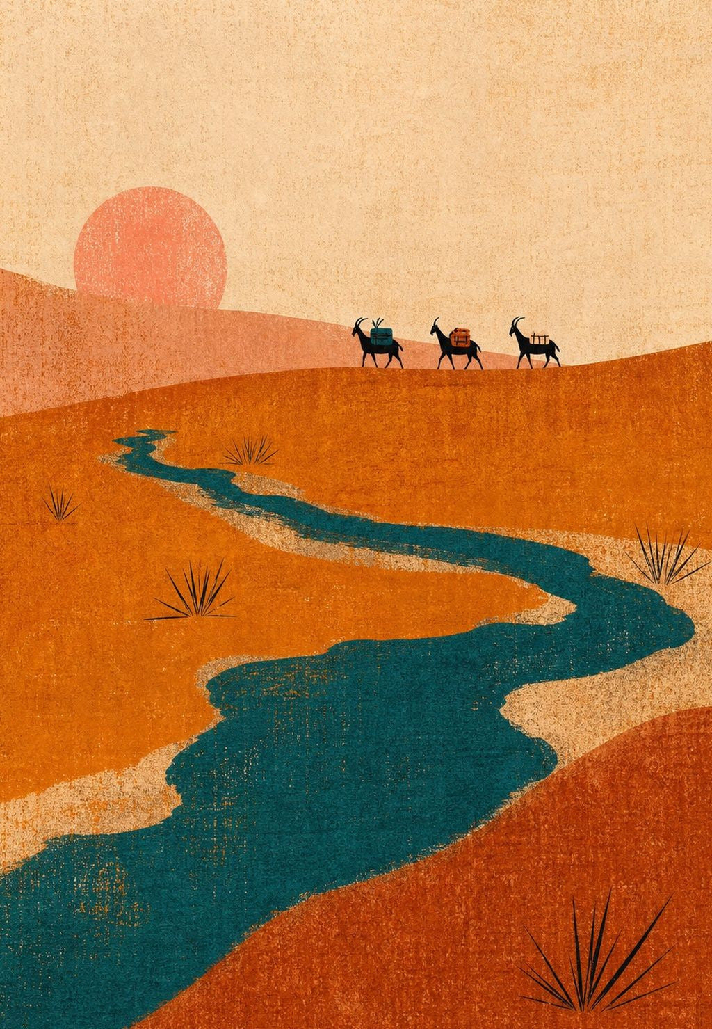 Karaván a Wadi Rumban