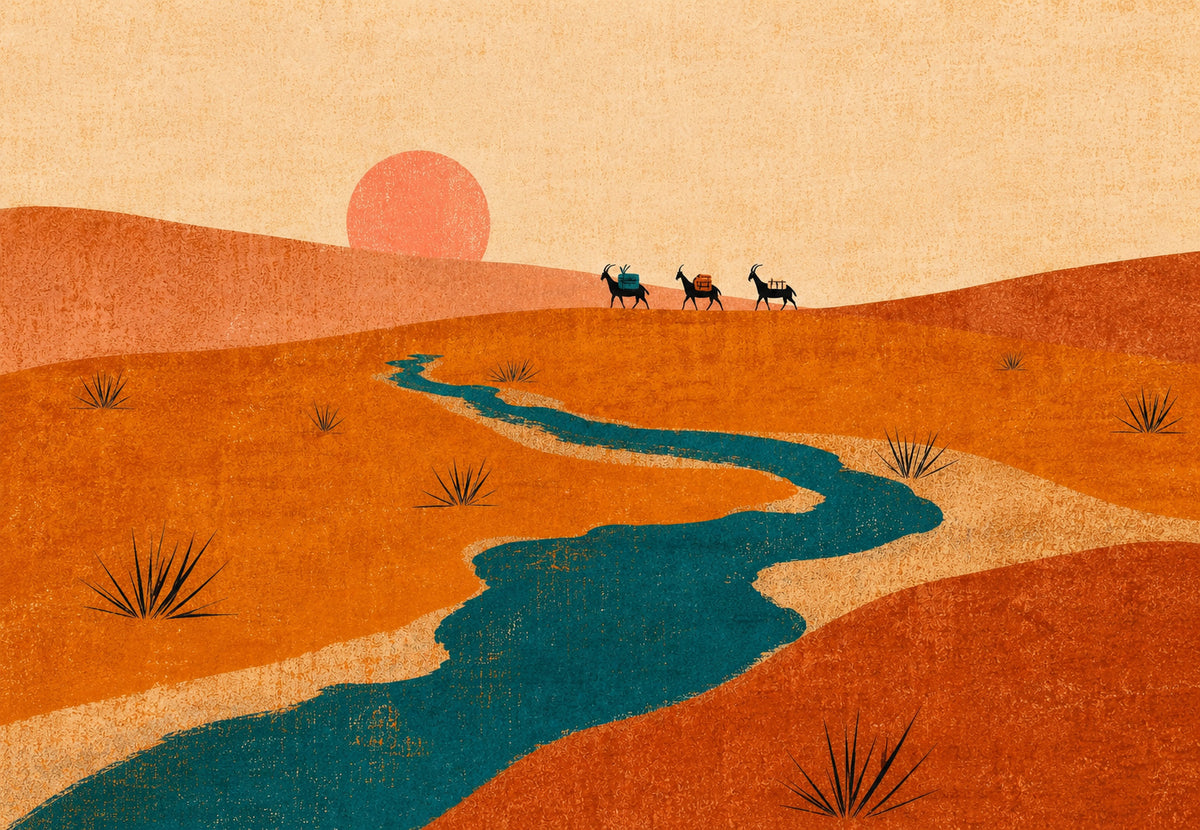 Wadi Rum Karawane (Querformat)