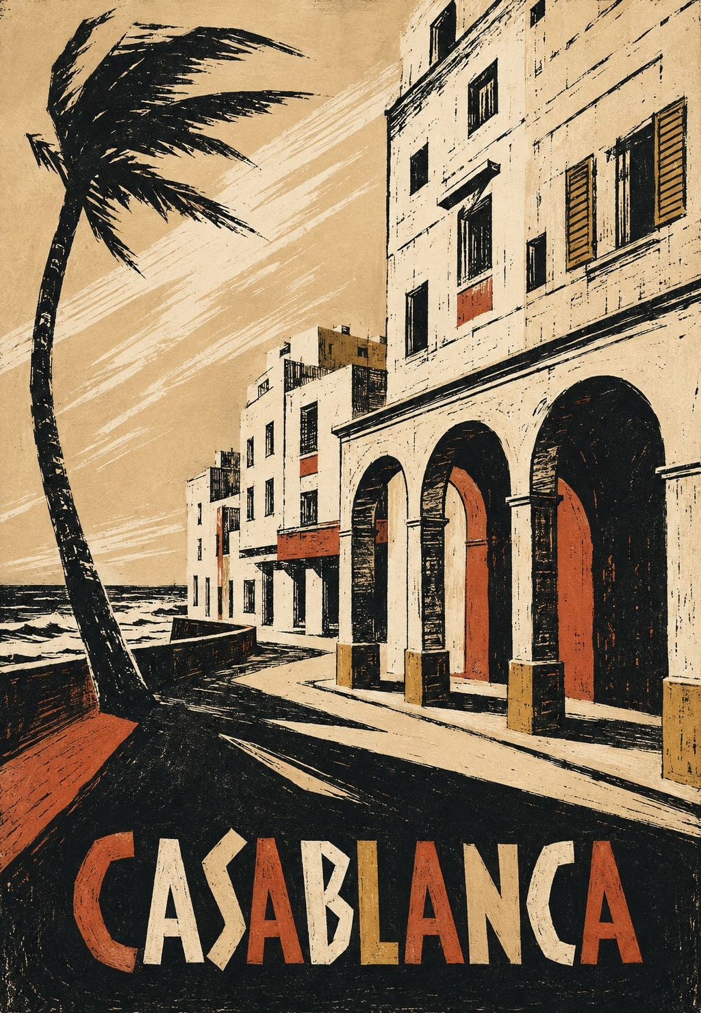 Casablanca, die windgepeitschte Corniche