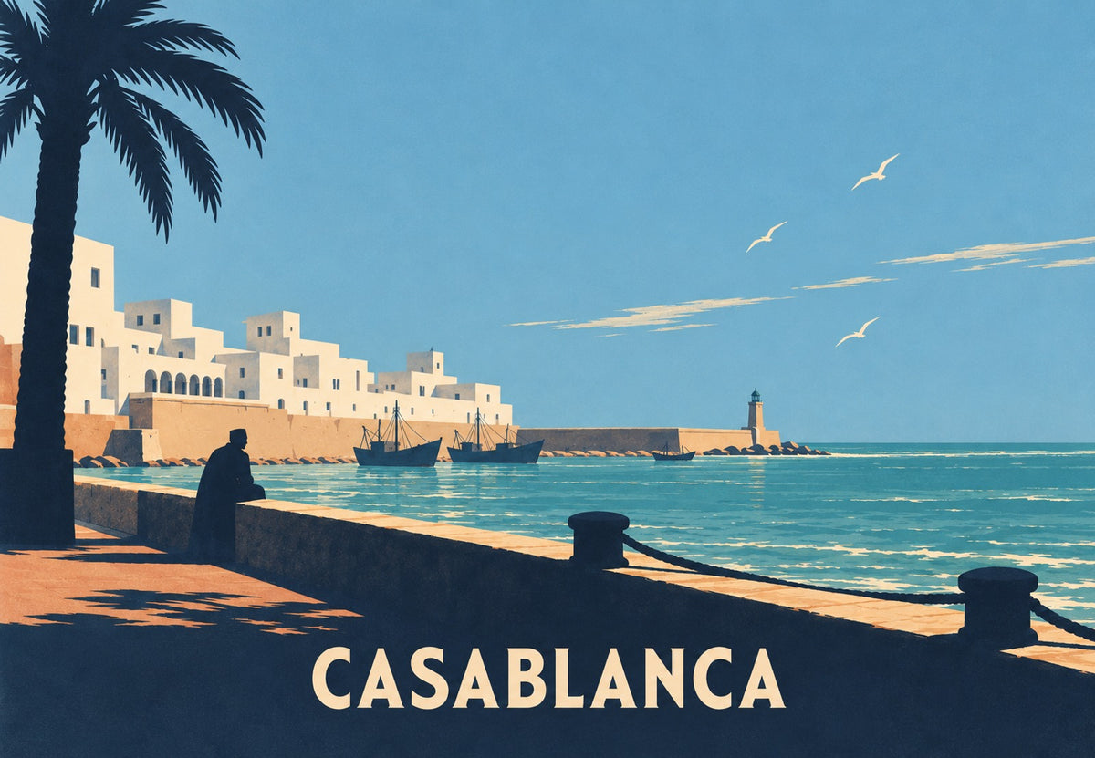 Casablanca, svjetlo nad lukom (Vodoravno)