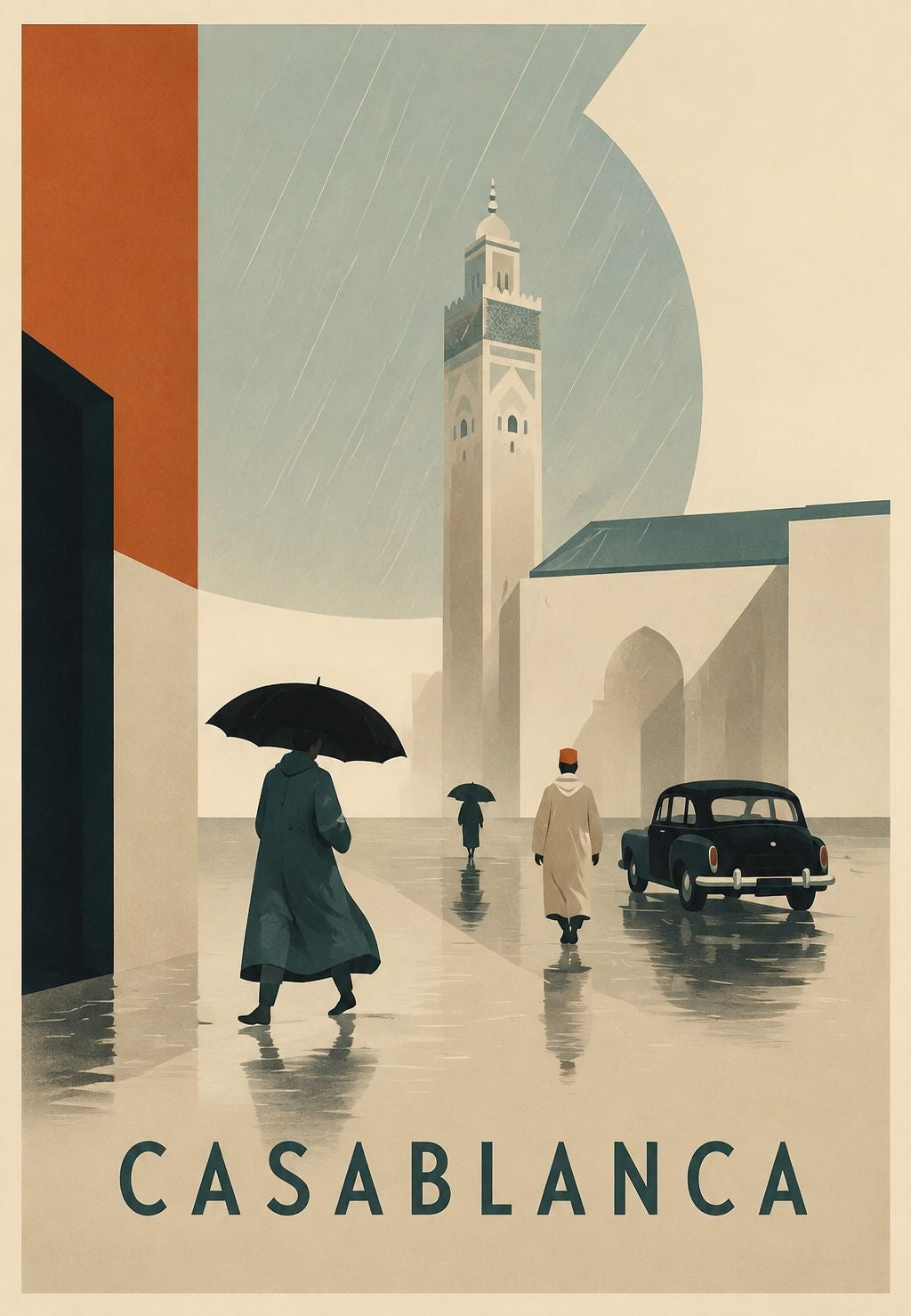 Casablanca sotto la pioggia