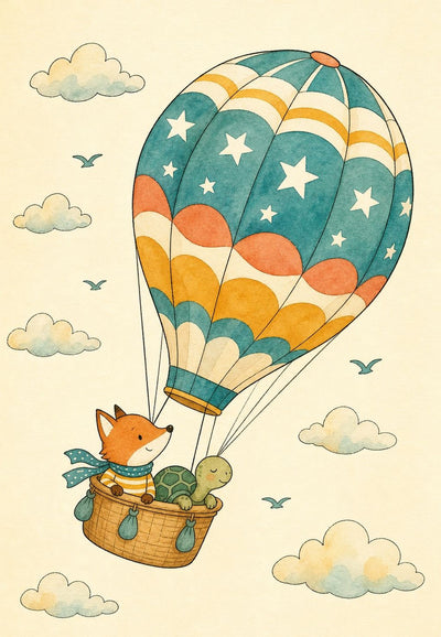 Reise im Heißluftballon