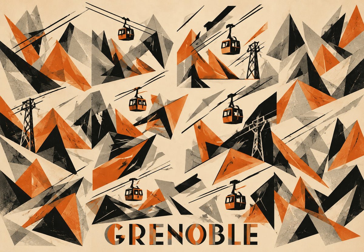 Grenoble, lanovky k vrcholům (Na šířku)