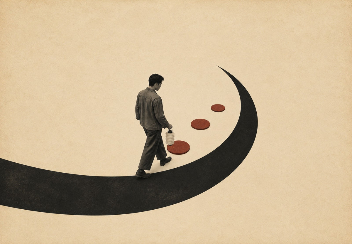 L'homme à la lanterne (Paysage)