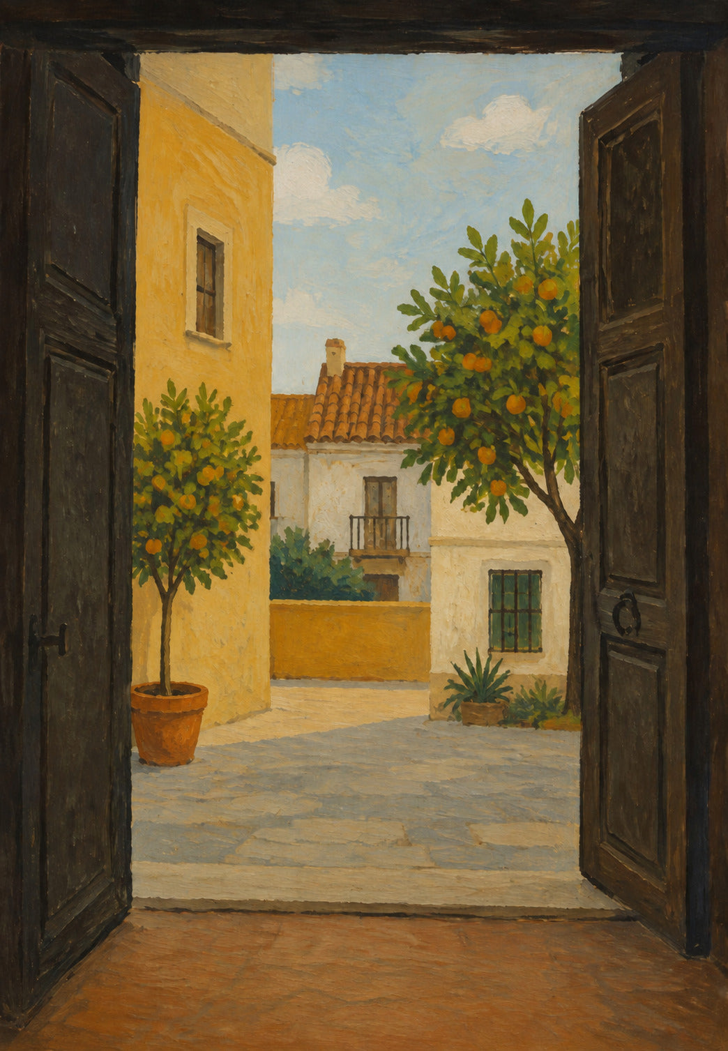 The Orange Tree Courtyard of Valencia