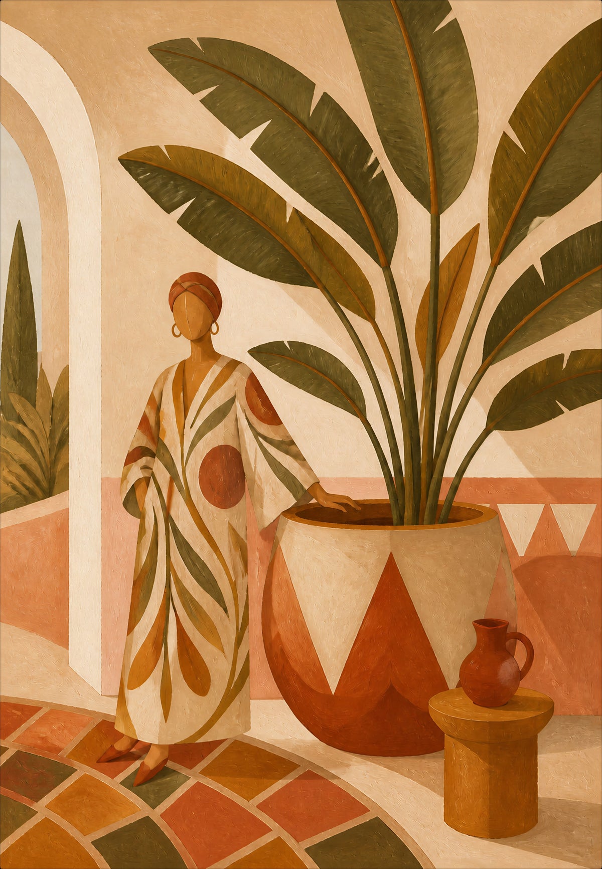 La Mujer junto al Banano