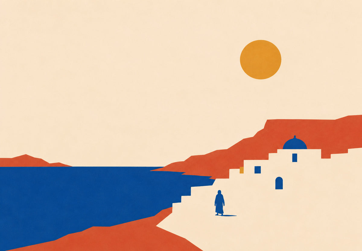 Il cammino verso la cupola blu (Orizzontale)