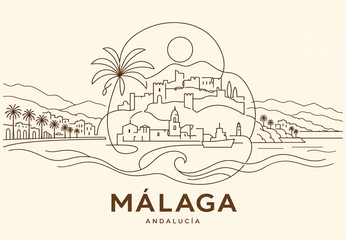 Málaga, panorama Andalusie (Na šířku)