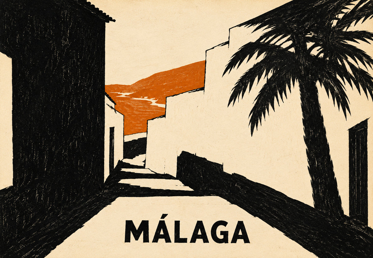 Malaga, uliczka w stronę morza (Poziom)