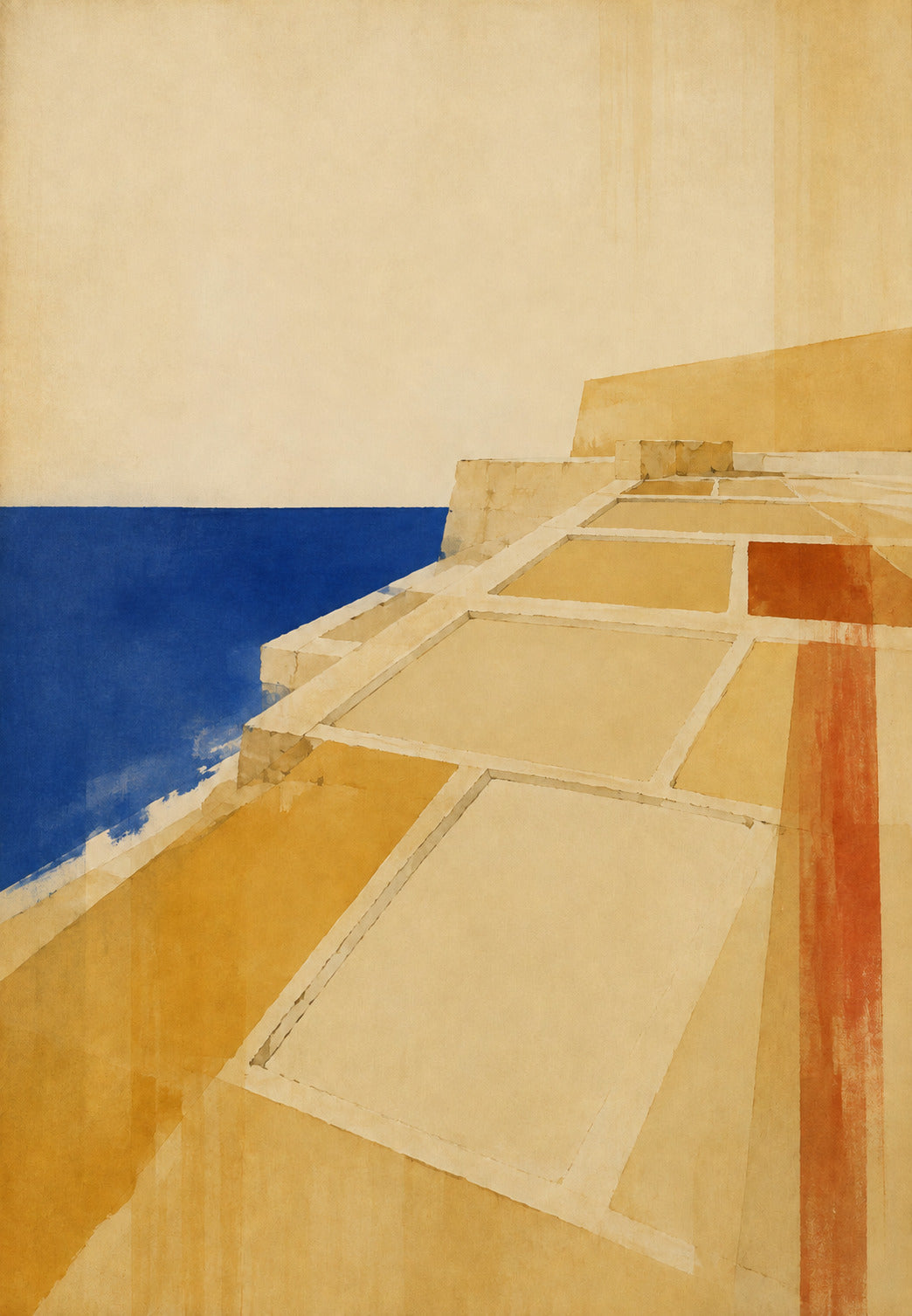 Malta, terrass mot havet