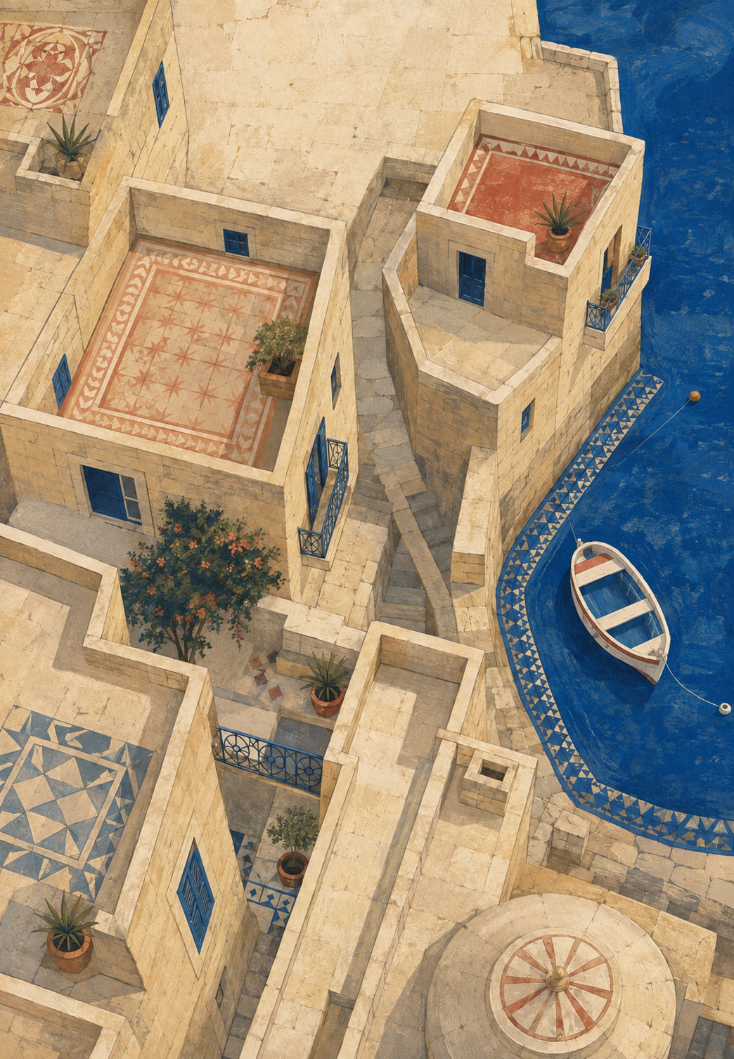Gränder och innergårdar på Malta