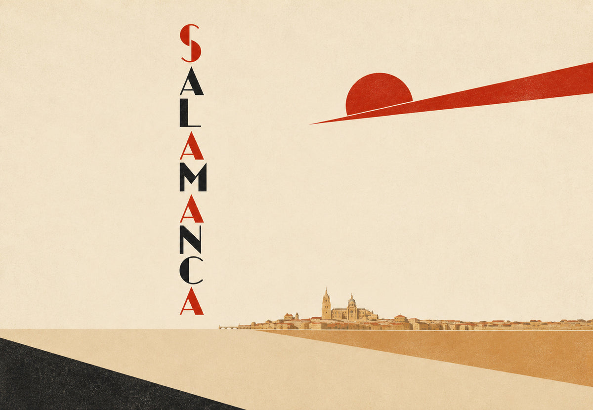 Salamanca im Sonnenuntergang (Querformat)