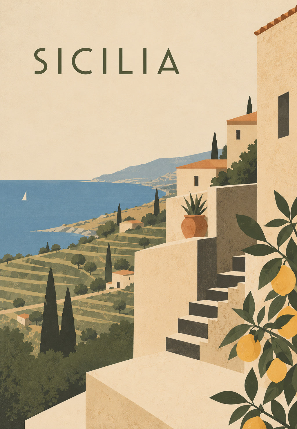 Sicily, the Stairway between Sea and Hills