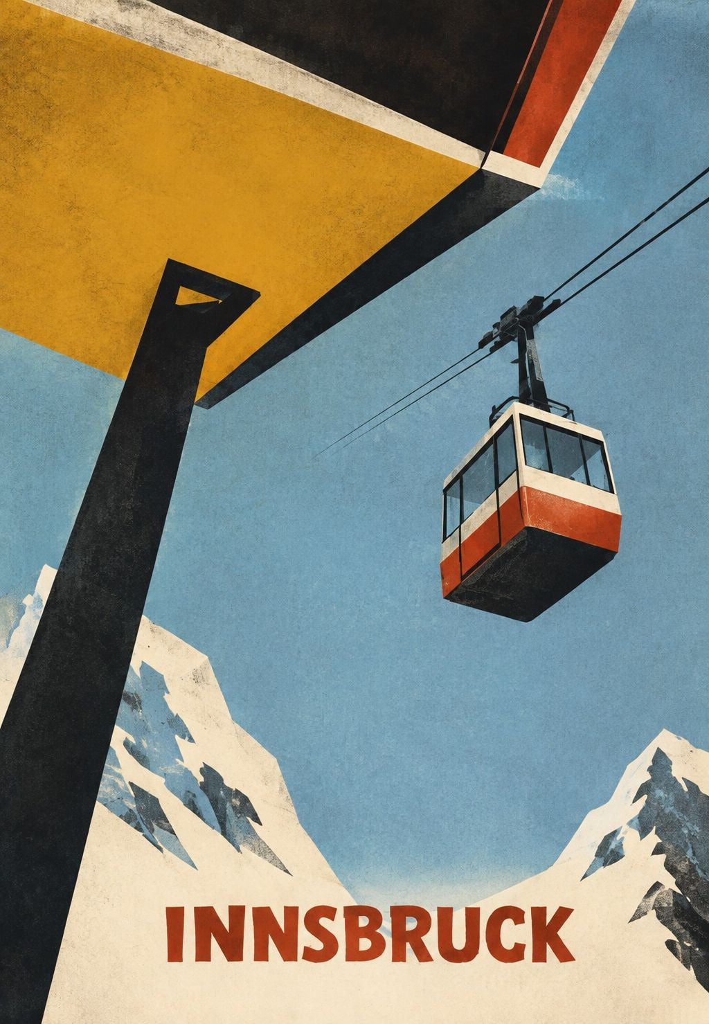 Funivia sopra le cime di Innsbruck