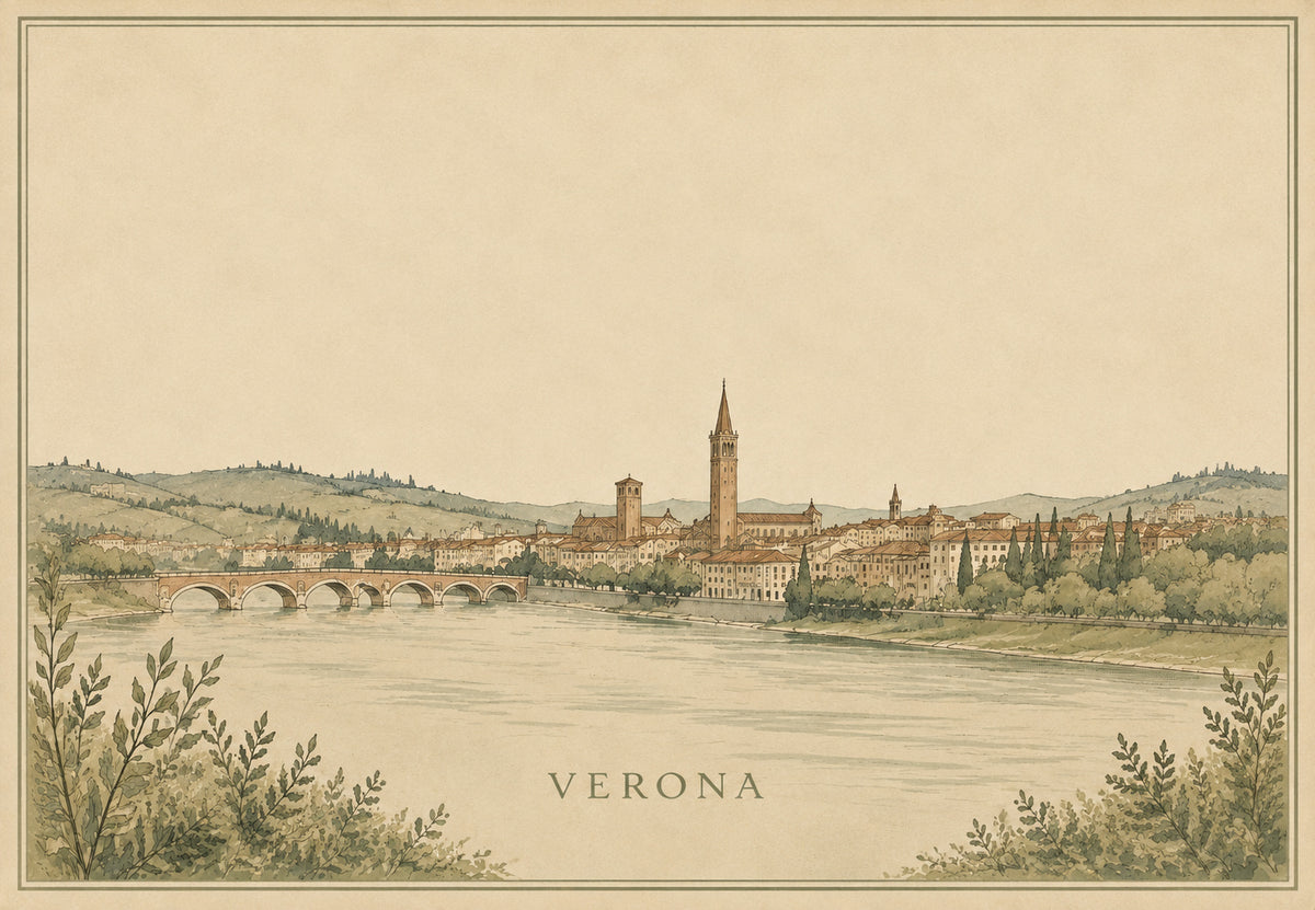 Verona an der Etsch (Querformat)
