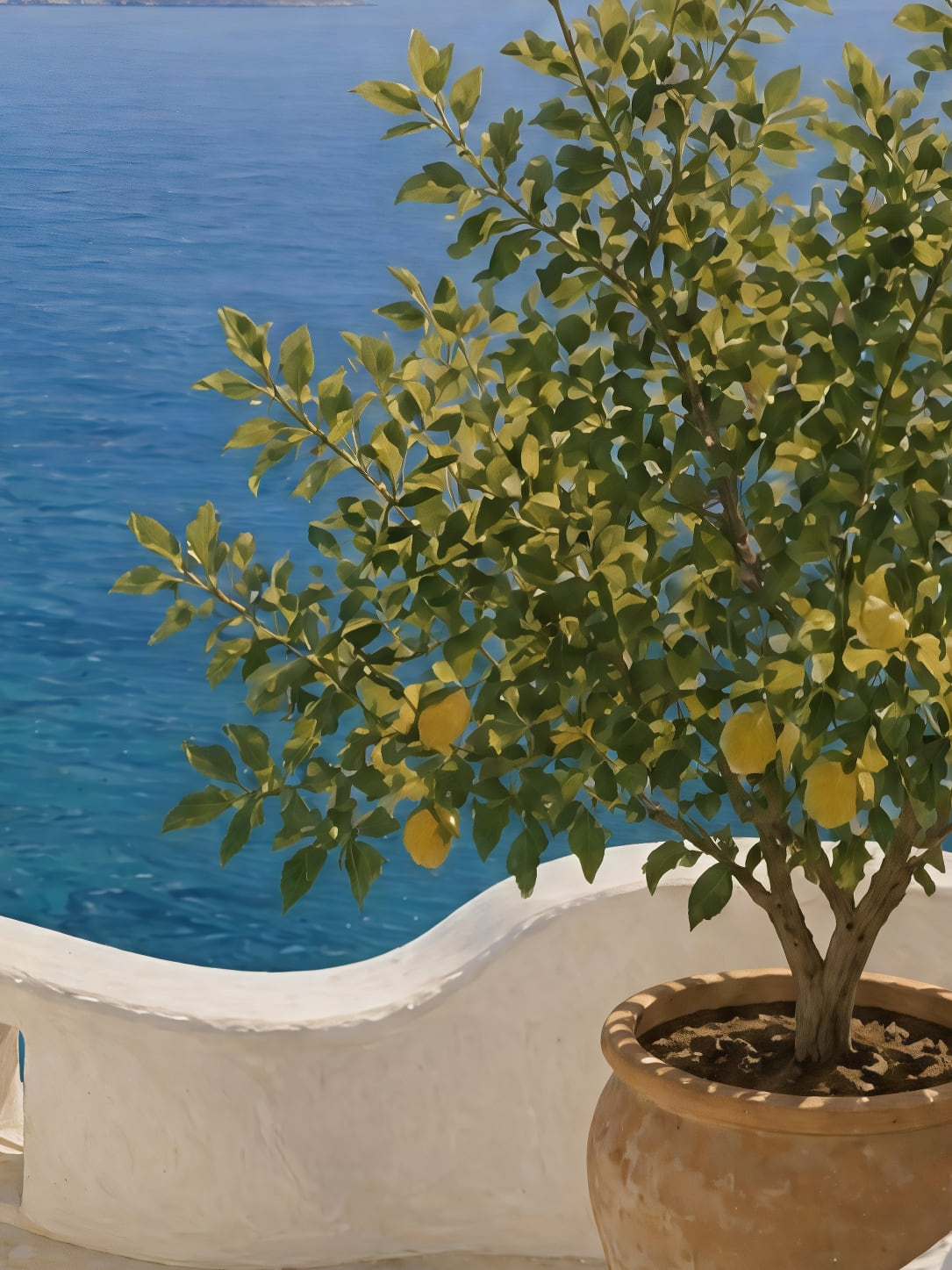 Affiche zoomée, La terrasse au citronnier